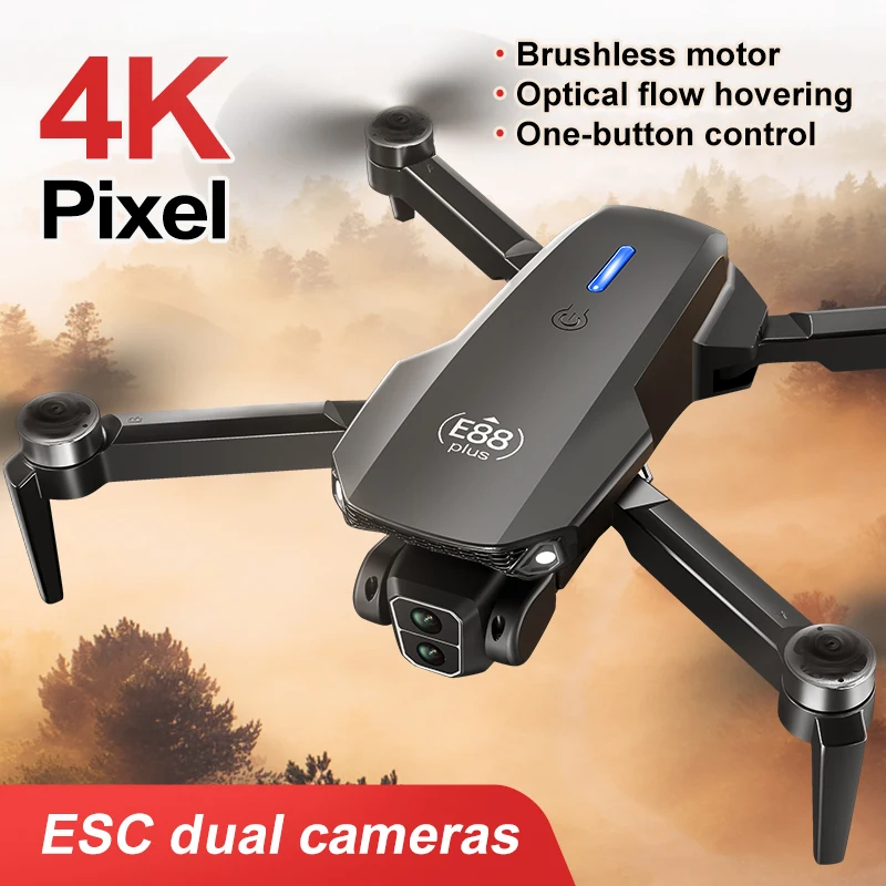 New E88 Plus Quadcopter Drone: - Drone Gimbal Brushless review and price