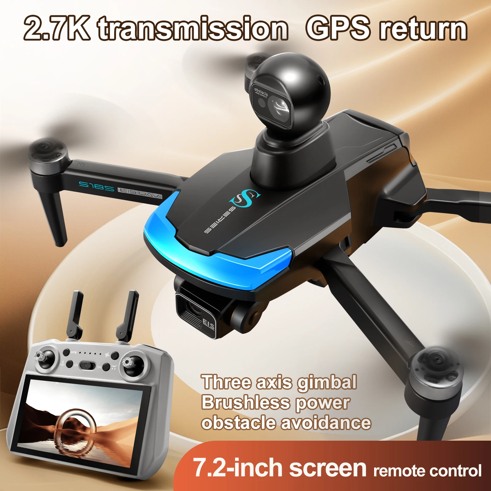 S185 Professional Drone 2.7K H - Drone Gimbal 3 Axis review and price