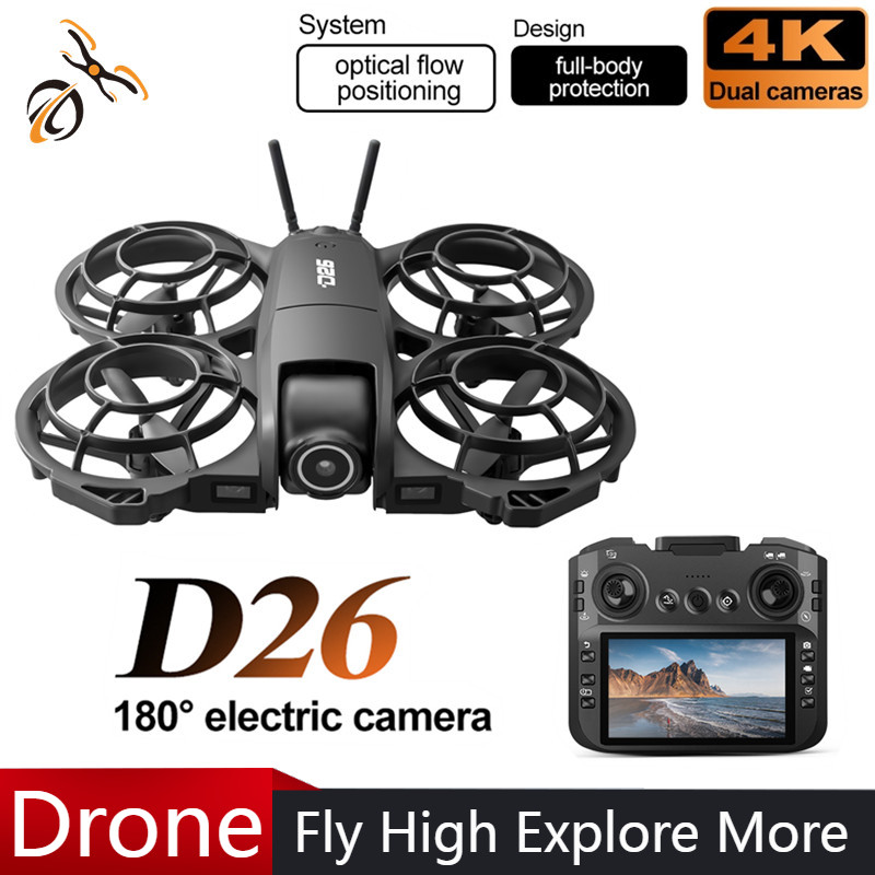 D26 Drone 4K Aerial HD 180° Ca - Drone Gimbal Case review and price