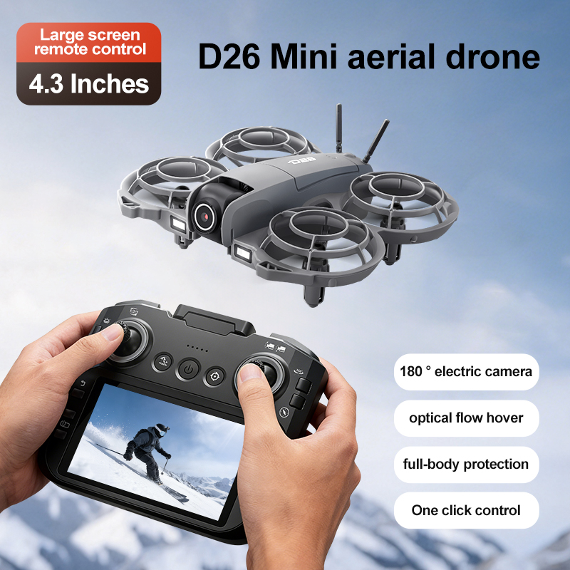 D26 Drone 4K Aerial HD 180° Ca - Drone Gimbal Case review and price