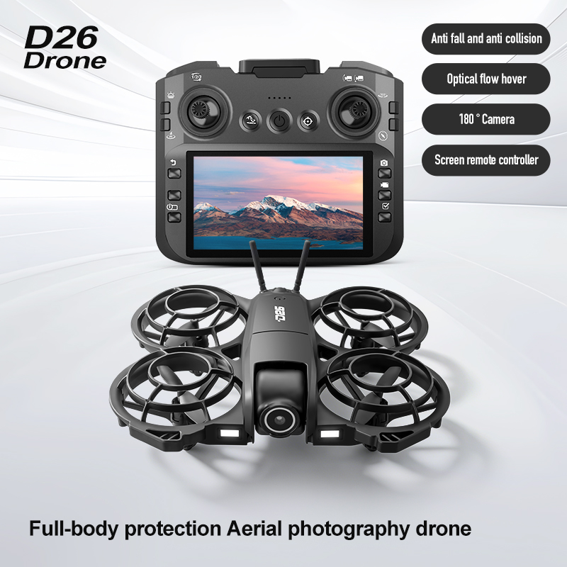D26 Drone 4K Aerial HD 180° Ca - Drone Gimbal Case review and price