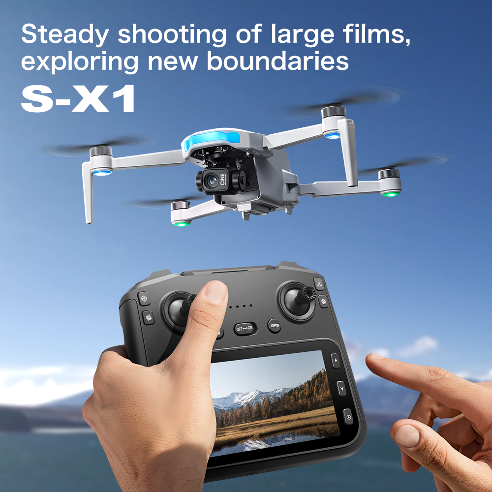 Original S-X1 GPS Drone 8KHD p - Drone Gimbal 3 Axis review and price