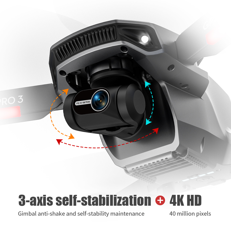 L106 Pro 3 Drone 5G WIFI FPV F - Drone Gimbal 3 Axis review and price